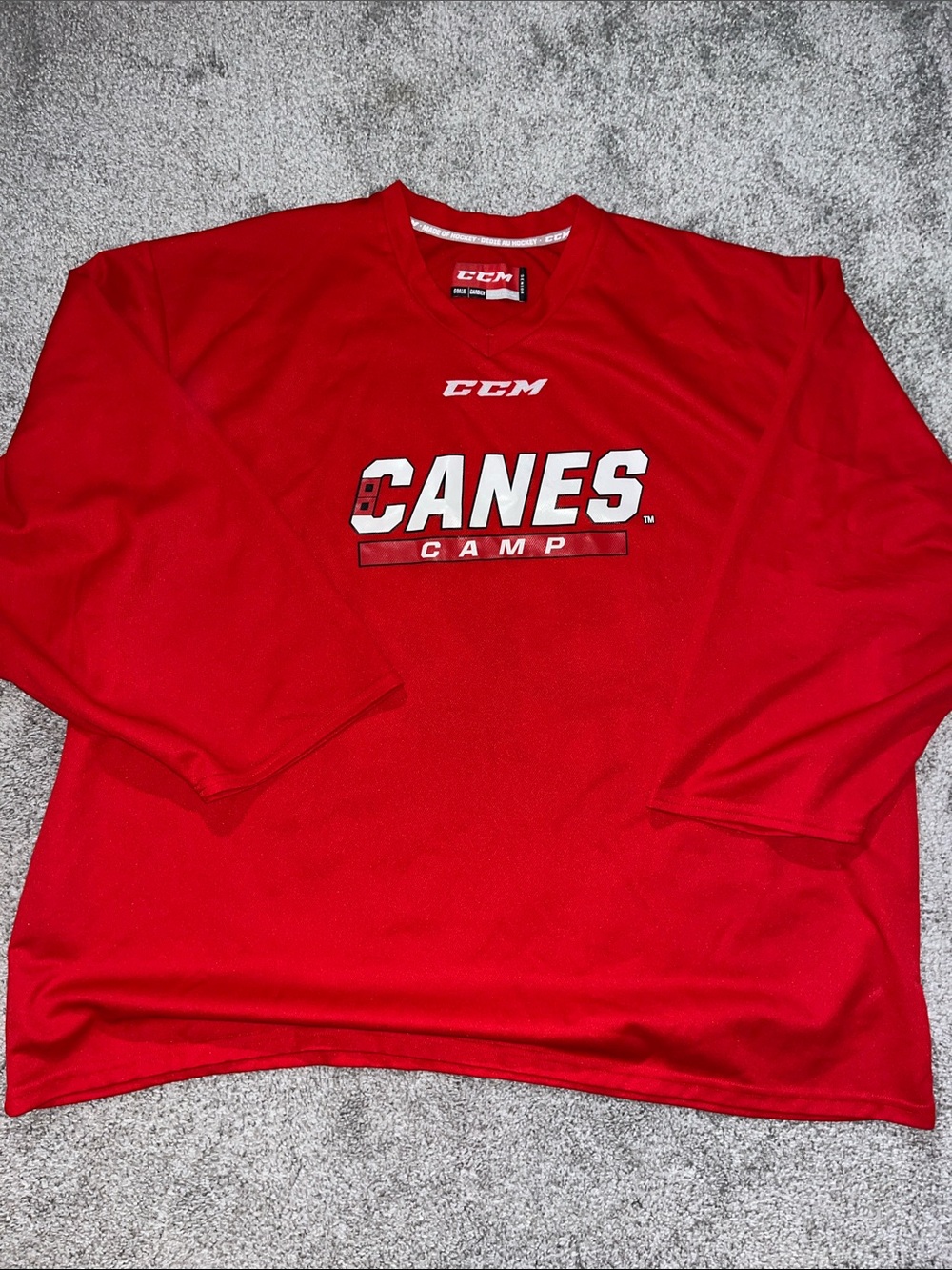 Carolina Hurricanes CCM Canes Camp Goalie Senior Mens jersey OSFA #94 Invisalign